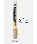 12 Pack MONAMI Pro Paint Marker Permanent Industrial Markers - YELLOW Color - $22.99