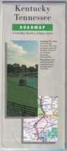 Road Map Kentucky Tennessee Gousha 1987 - £6.22 GBP