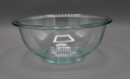 Pyrex #323  8.5&quot; Nesting Mixing Bowl Clear with Blue Tint Made in USA - £8.66 GBP