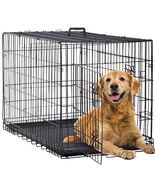 BestMassage 42 inch Double Door Folding Dog Pet Crate with Divider and Tray - £62.90 GBP