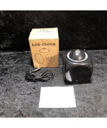 LCD Projection Voice Alarm LED Time Temperature Clock w/ Snooze &amp; Chimes... - $9.89