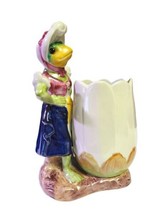 R. Tallin Inspired Noveau Majolica Pottery 8&quot; Lady Toad Mrs. Frog Plante... - £19.33 GBP