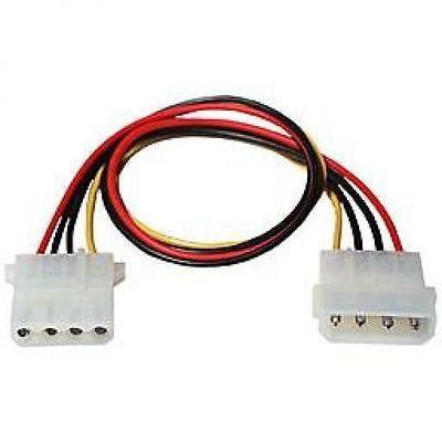 TechCraft 12&quot; Internal Molex (LP4) Power Extension Cable - $4.00