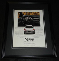 1999 Plymouth Dodge Neon Framed 11x14 ORIGINAL Vintage Advertisement - $34.64