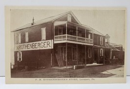 Leesport Pennsylvania View Of F.M. Rothenberger Store Postcard AA1 - £3.15 GBP