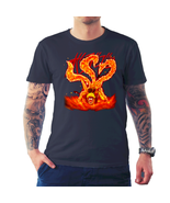 Naruto Kyubi  Black T Shirt - £12.67 GBP