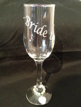 Chichi Gifts Bride To Be Champagne Glass Flute With Crystals &amp; Charm - £11.45 GBP