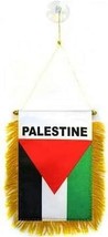 Palestine Palestinian Rearview Mirror Window Hanging Mini Banner 4x5.5 In - $6.23