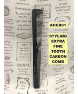 ABSOLUTE NEW YORK  PROFESSIONAL STYLING EXTRA FINE TOOTH CARBON COMB  AH... - $29.79 MXN