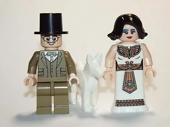 Ktoys Archeologist And Egyptian Princess Indiana Jones Set Collectible Minifigur - £8.65 GBP