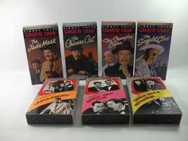 Charlie Chan VHS Cassette Lot 7 Tapes Black White Sidney Toler Detective Mystery - £11.92 GBP