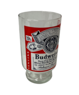 Budweiser Anheuser Busch Lager Beer Glass Large Logo 32 Ounce Footed Vin... - £10.56 GBP