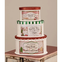 Bethany Lowe Set of 3 &quot;Sweet Tidings Christmas Boxes&quot; TL1361 - £41.11 GBP