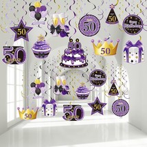 30 Pieces 50Th Birthday Decorations 50Th Birthday Party Hanging Swirl Decoration - $20.99