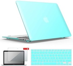New Ibenzer Mac Book Air 13&quot; Hard Shell Keyboard &amp; Screen Cover Turquoise - £14.20 GBP
