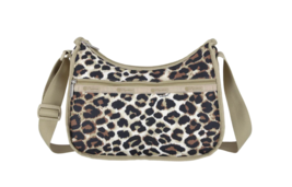 LeSportsac Flaxen Leopard Classic Hobo Crossbody Bag Abstract Modern Leo... - £68.72 GBP