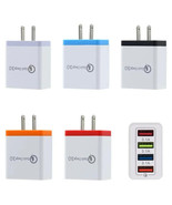 USB Fast Wall Charger QC 3.0 Power Adapter Plug 4 Ports Fast Charging Bl... - £10.33 GBP