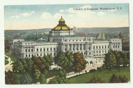 Vintage Postcard, Library Of Congress, Washington D.C.  - £5.44 GBP