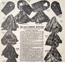 1900 Silk & Cashmere Mufflers Advertisement Victorian Sears Roebuck 5.25 x 7" - $15.98