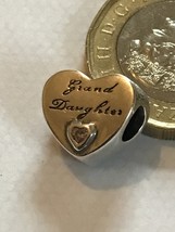Genuine 925 Silver Granddaughter Charm comes in a cute velvet bag for Bracelets  - £16.61 GBP