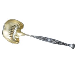 1890&#39;s Sterling Whiting Hyperion Gold wash bowl Cream ladle - $93.56