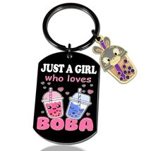 Crizaor Boba Tea Keychain Ornament Just a Girl Who Loves Boba 5" - $65.46 MXN Crizaor Boba Tea Keychain Ornament Just a Girl Who Loves Boba 5" - $65.46 MXN
