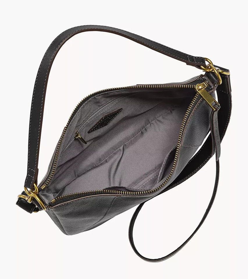 New Fossil Skylar Crossbody Bag Leather Black Item image 3