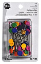 Dritz Flat Flower 2 Inch Assorted Sewing Pins 100 Count - $8.95