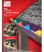 75 Pack Gutter Shingle Light Clips Home Accents Holiday NEW - $14.23 CAD