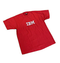 Vintage 1980s IBM Computer Screen Stars Best Single Stitch T-Shirt Red M... - £39.33 GBP