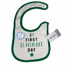Carter’s Baby Bib My First 1st St. Patrick’s Day Green White Shamrock - $7.20