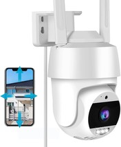 Outdoor 2.4G Ip Spotlight Cameras For Home Security - 4Mp 360° View Wifi Camera, - £36.75 GBP
