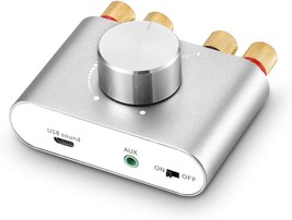 Nobsound Mini Bluetooth 5.0 Power Amplifier, Stereo Hi-Fi Digital Amp 50W2 With - $42.99