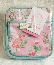 Pottery Barn Kids Mackenzie Lunch Bag School Floral Pink Teal Nwt #46 - £15.72 GBP