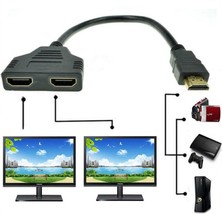 4K Hdmi Cable Splitter Adapter 2.0 Converter 1 In 2 Out 1 Male To 2 Fema... - £10.93 GBP