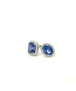 Natural Sapphire Diamond Ring Size 6.25 14k White Gold 6.63 TCW Certified - $5,841.00