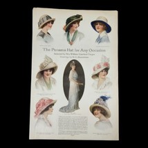 VTG Ladies Home Journal Advertisement The Panama Hat Stout Woman&#39;s Summer Dress - £18.68 GBP