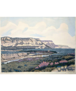 GORDON MORTENSEN (1938) &#39;&#39;THE SOUTHWEST&#39;&#39; WOODCUT - SIGNED &amp; NUMBERED 32... - $5,578.79 MXN