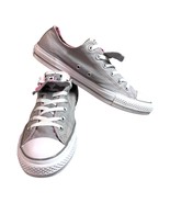 Converse All Star Womens Low Top Canvas Shoes Gray With Pink US Size 10 ... - $32.01 CAD