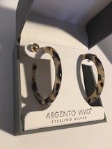 Argento Vivo 2 Pairs Hoop And Stud Earings Set Sterling Silver New - £81.85 GBP