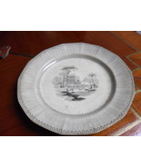 John Ridgeway c1840s &quot;Doria&quot; pattern Stone Antique 2 dinner Plates 10&quot;  ... - £73.96 GBP