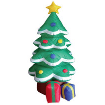 4 Foot Tall Inflatable Christmas Tree &amp; Gift Boxes Yard Party Outdoor Decoration - £34.00 GBP