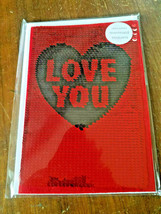 Valentine&#39;s Hallmark Card *Signature** Wife Husband Love Xoxo Mermaid Sequins - £3.13 GBP