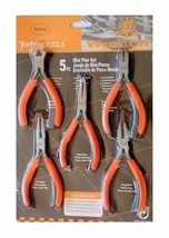 Mini Nose Pliers Precision Modeling Jewellery Wire Work Tools 5pc Set - £13.35 GBP