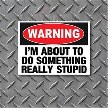 Funny Stupid Warning Sticker Off Road ATV HD 4x4 Car Vehicle Window Bump... - £2.34 GBP
