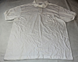 Stedman by Hanes adult XL 50-52 mens pocket polo shirt white apparl spor... - $10.09
