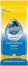 Pledge Multisurface Wipes, Fresh Citrus, 25 Wipes Per Pack (2 Packs) - £25.36 GBP
