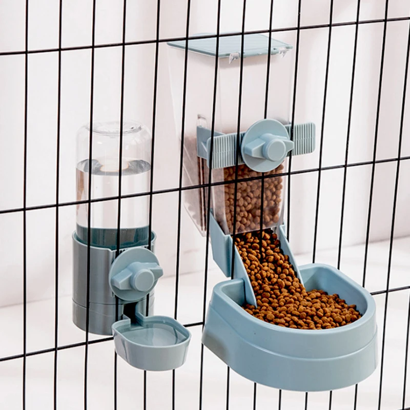 House Home Automatic Pet Als Cage Hanging Feeder Pet Water Bottle Food Container - £26.37 GBP