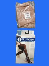 Truform Lites Sheer Stockings Womens Large Nude Thigh High Moderate 15-2... - $13.99