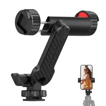 Phone Tripod Mount, Universal Smartphone Mount Adapter With 2 Cold Shoe And 1/4&quot; - £16.07 GBP